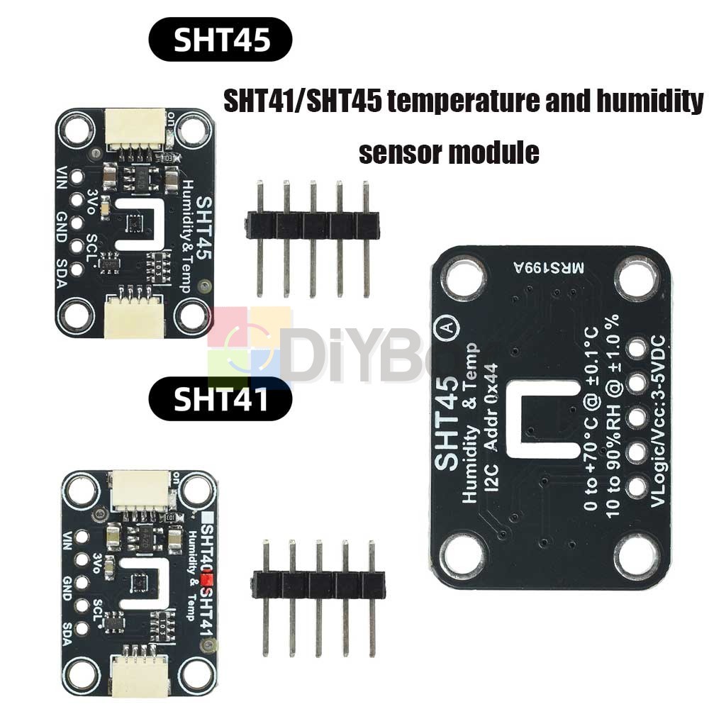 SHT41/SHT45 I2C Humidity Temperature Sensor Module STEMMA QT Qwiic Connector