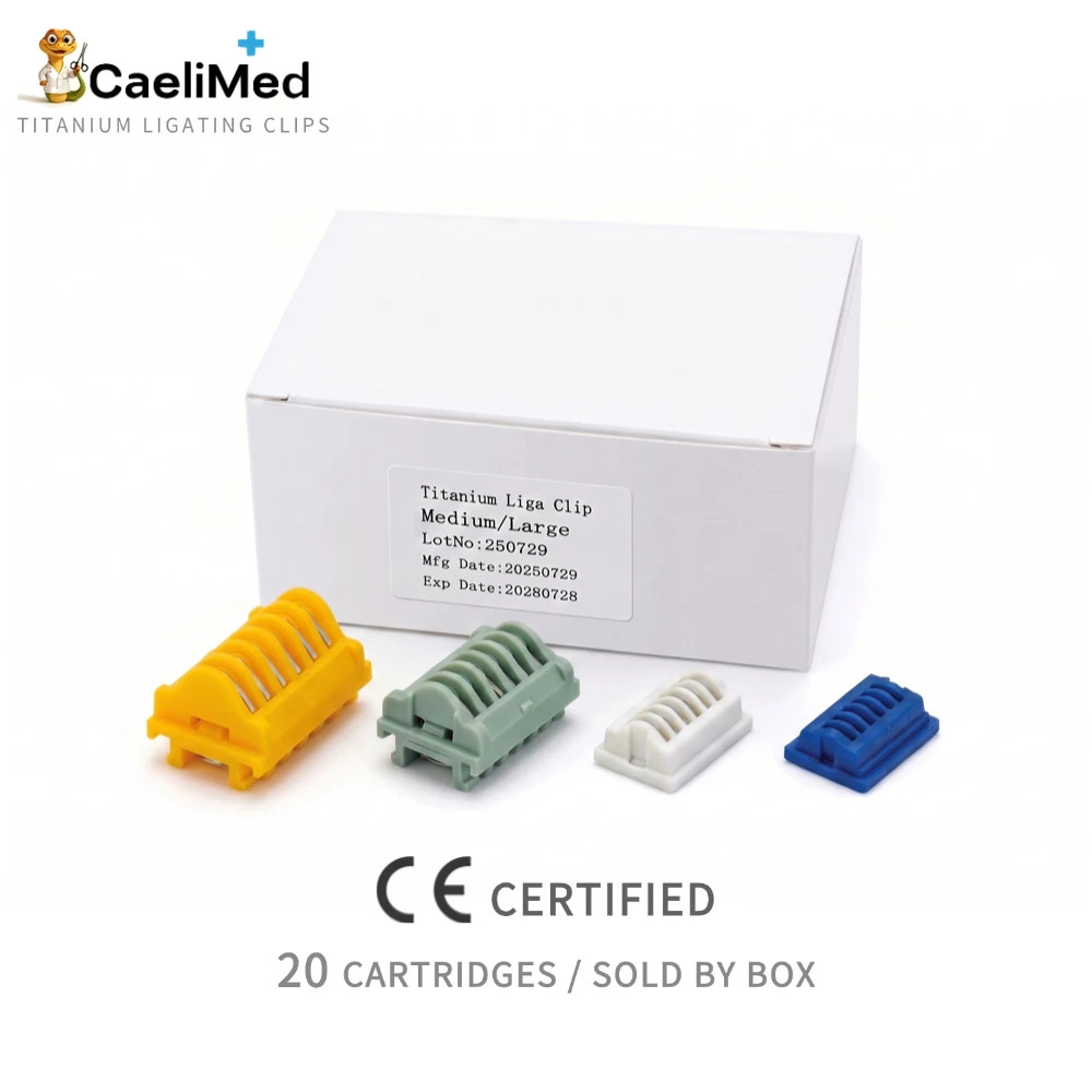 CE‑Certified Titanium Ligating Clips LT100, LT200, LT300, LT400 for Surgery Prac