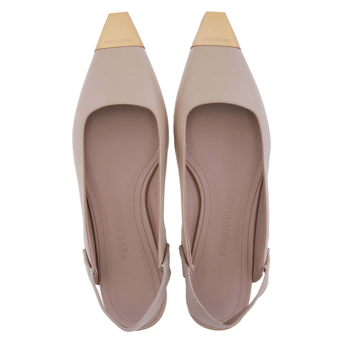 Ferragamo Alhena Nappa Slingback Flats