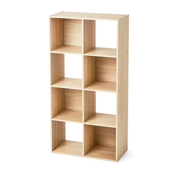 Mainstays 8 Cube Storage Organizer, Spring Pine
