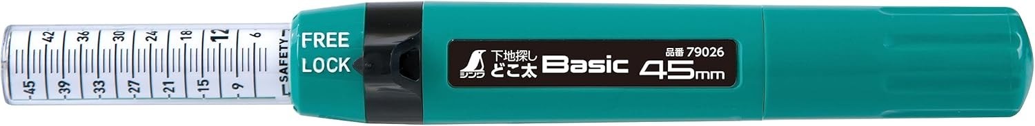 SHINWA Sokutei RULES Stud Finder basic 45mm Drywall Needle 79026 green JPN