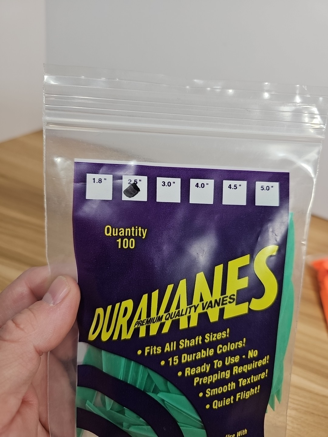 Norway Duravanes 2.5" Green - 100 pack