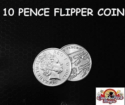 10p FLIPPER COIN - 10 PENCE FLIPPER COIN MAGIC TRICK! GREAT CLOSE UP MAGIC TRICK