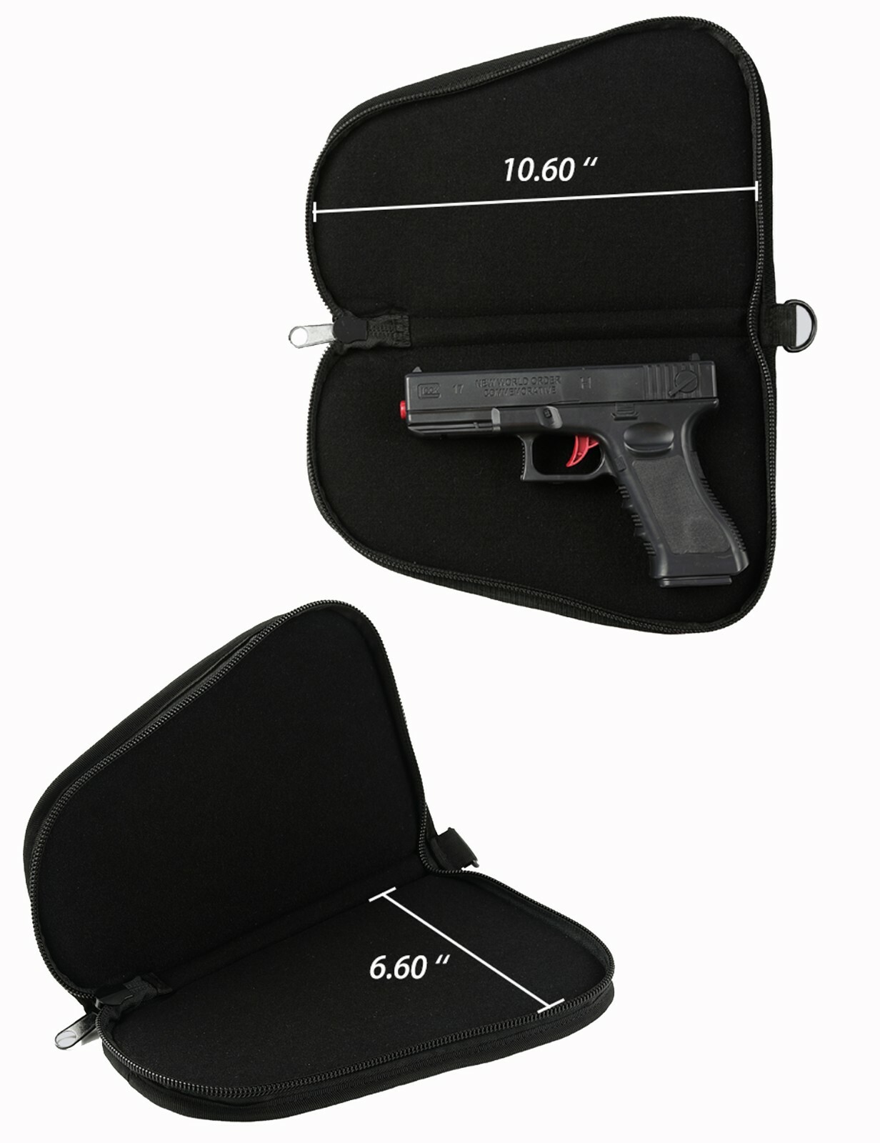 Pistol Pouch and Pistol Rug Case for Handguns Soft Velvet Lining 11.20 ''X6.70''