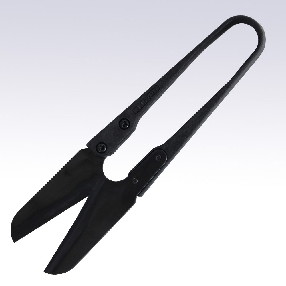 Clover Thread Snips Round Tip Black 10.5cm (36-399)