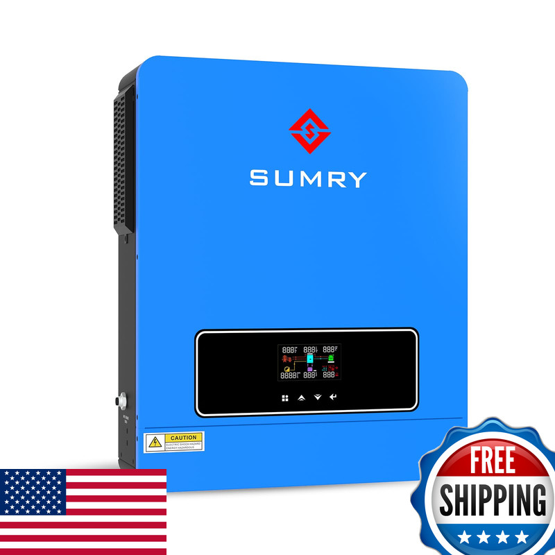 Srgfts Sumry Solar Inverter Charger 3600W Dc 24V To Ac 110V Hybrid Voltage