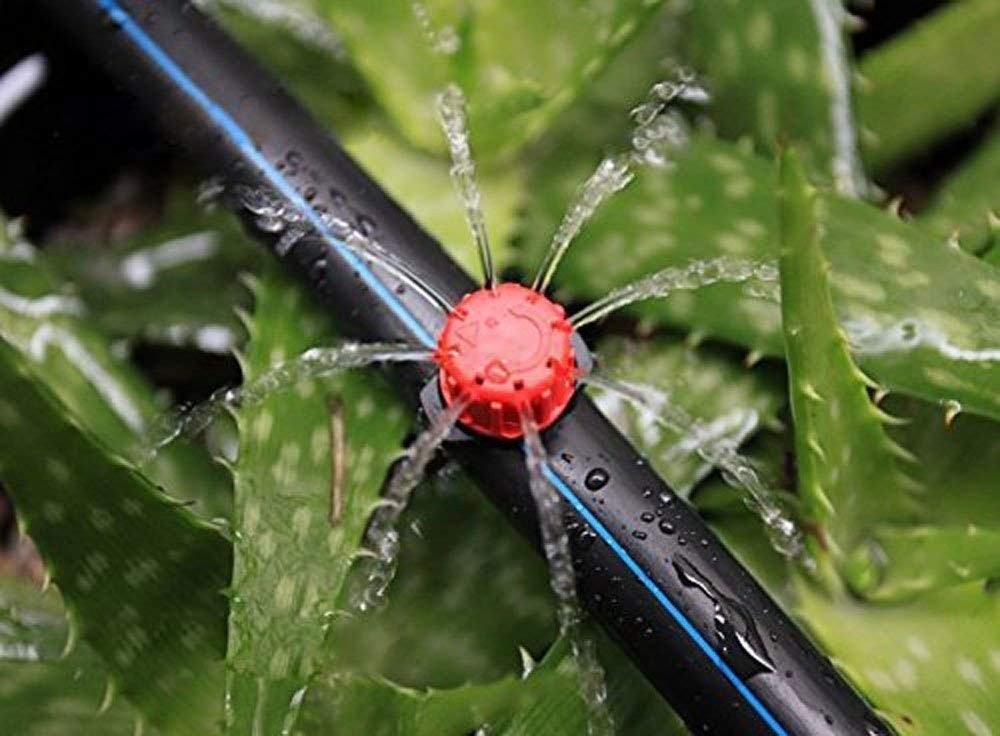 Adjustable 360° Drip Irrigation Drippers - 100 Pcs for Efficient Plant Watering