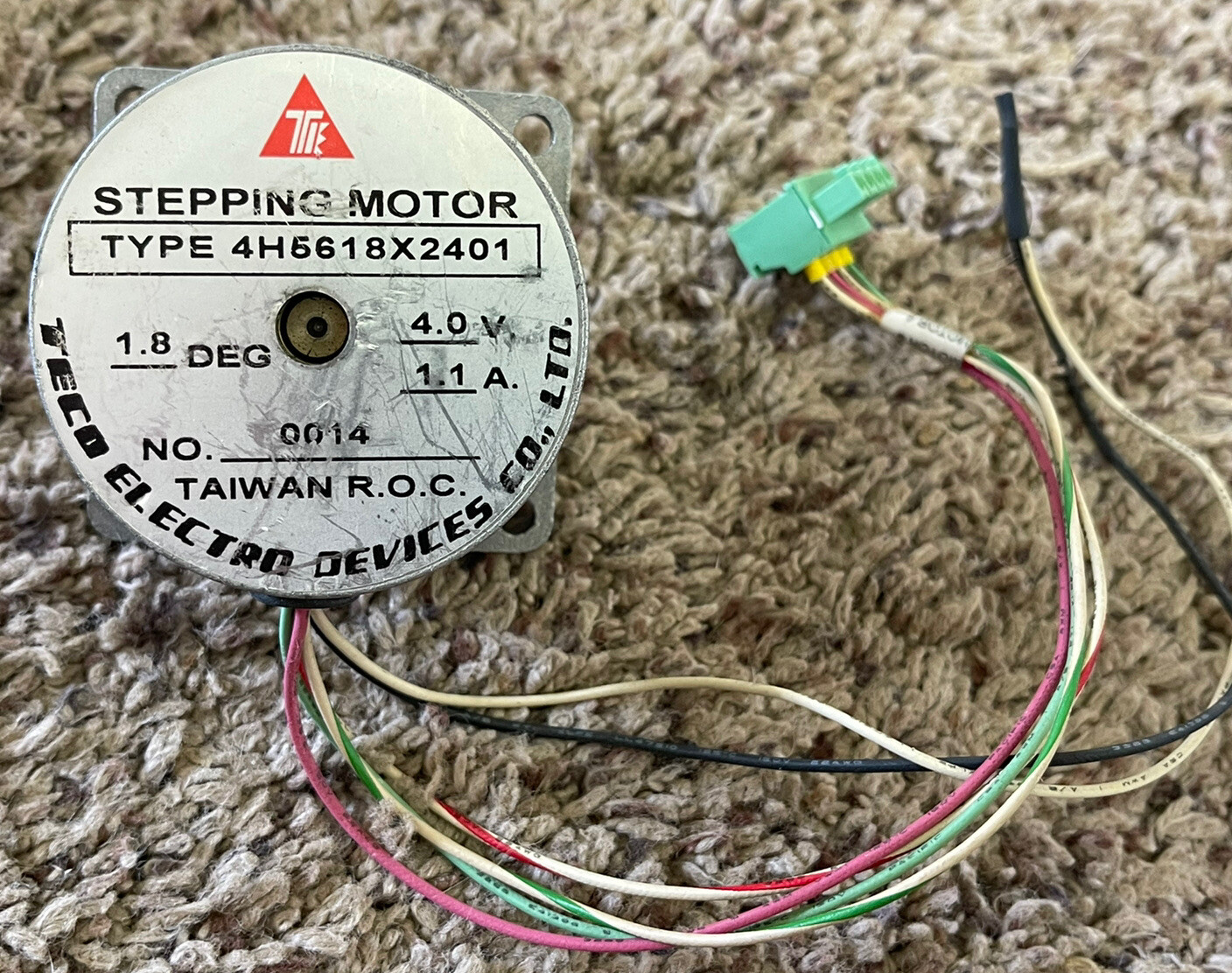 TECO ELECTRO 4H5618x2401 Stepping Motor 4V, 1.1A