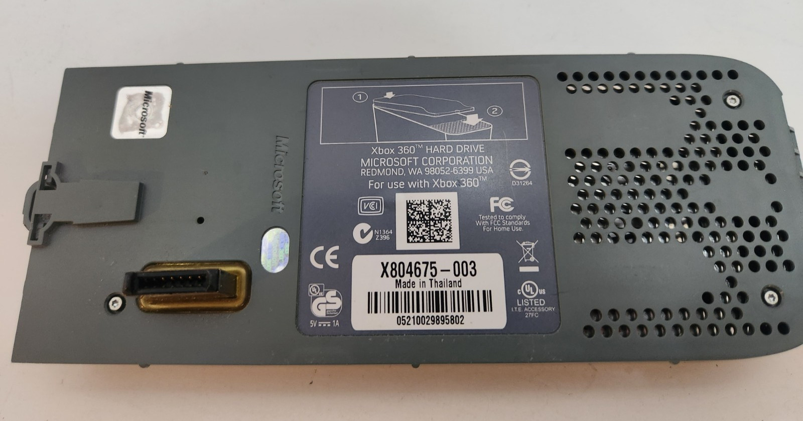 Authentic Microsoft XBOX 360 20GB Hard Drive, Untested