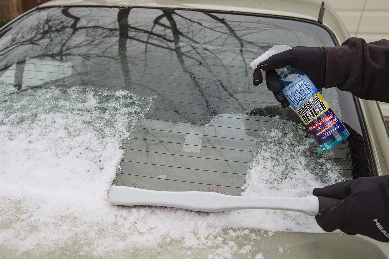 Easy Use Ice Melter for Windshields & Mirrors, 17 Fl Oz, 2-Pack - Made in USA