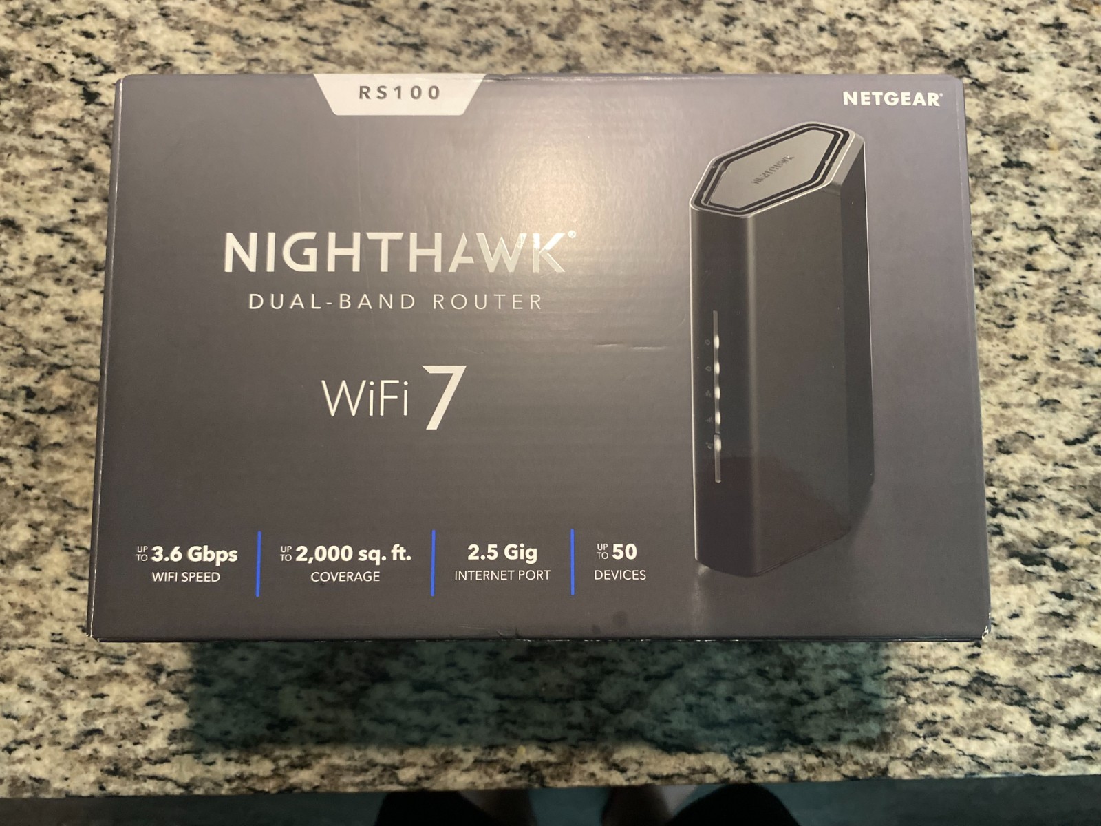 netgear nighthawk dual-band wifi 7 router rs100
