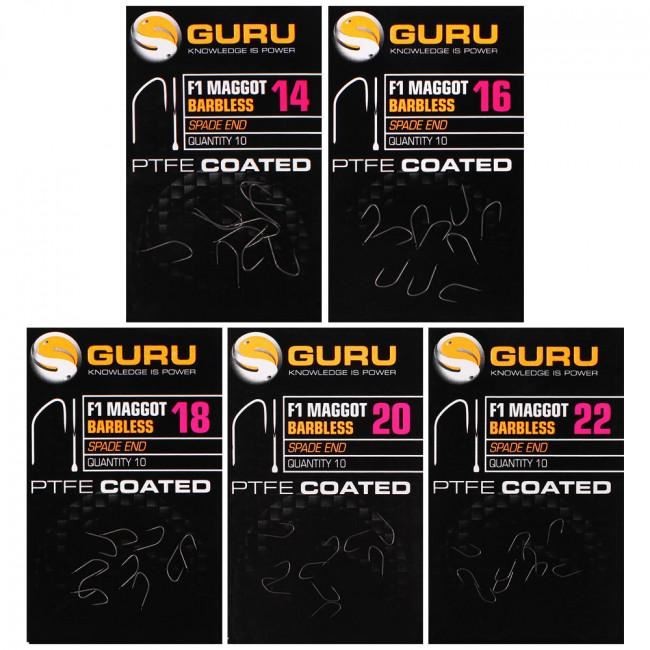 Guru F1 Maggot Spade End Hook NEW Match Fishing