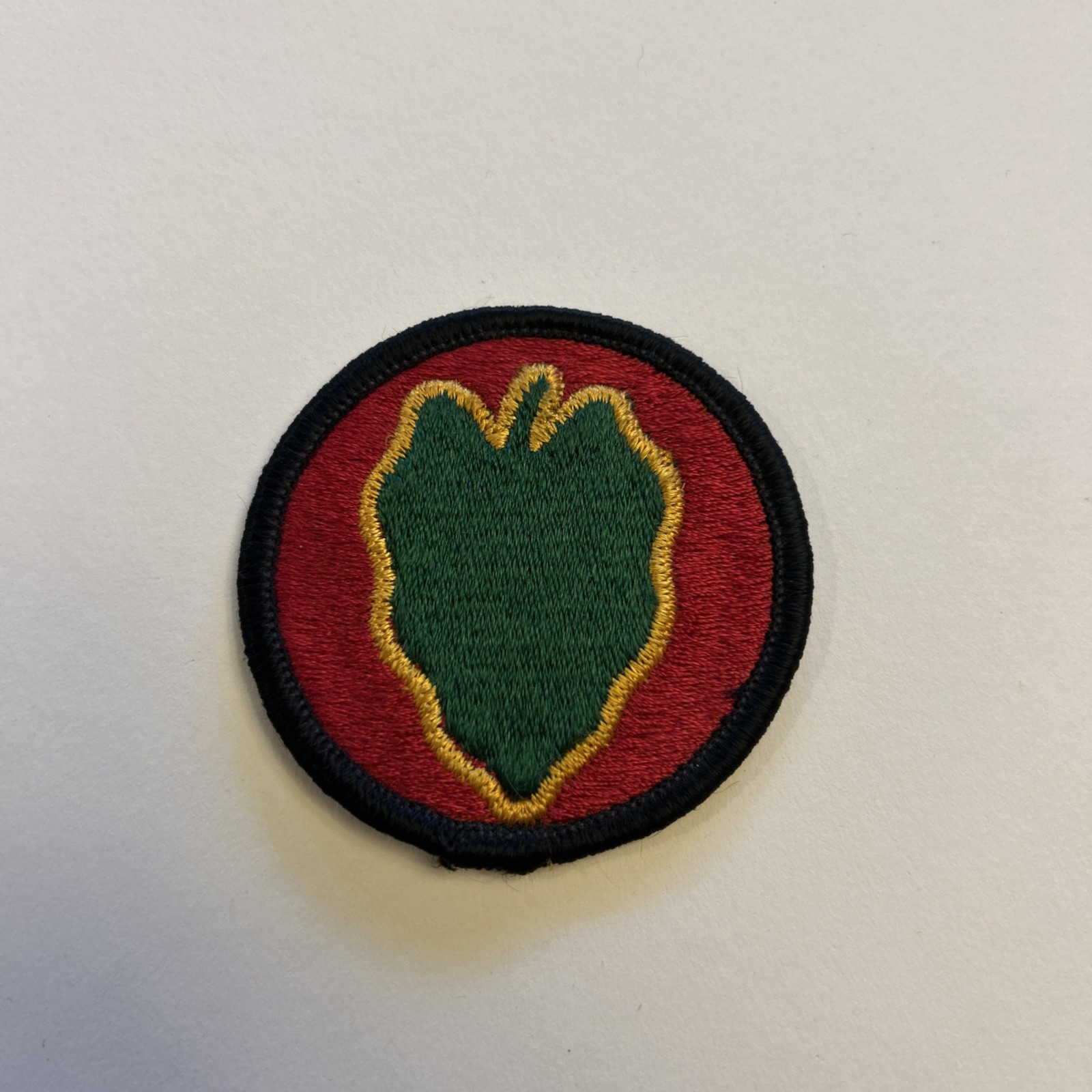 Original WWII US Army 24th Infantry Division Taro Leaf Uniform Shoulder Patch