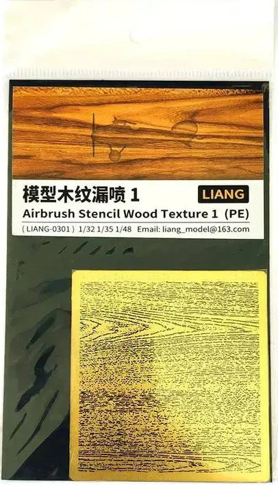 Liang 1/35 1/48 1/72 Brass Woodgrain Stencil #1 LIANG-0301