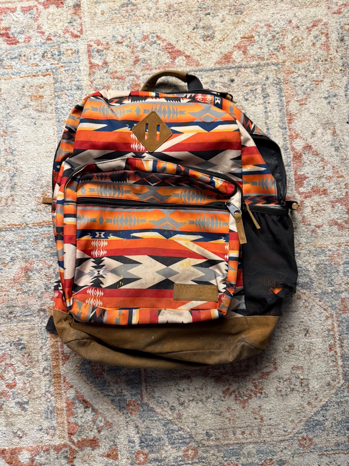 Wrangler Yellowstone Aztec Full Size Backpack Used Condition