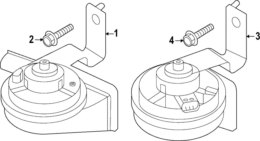 Genuine Kia High Note Horn 96621-P1000