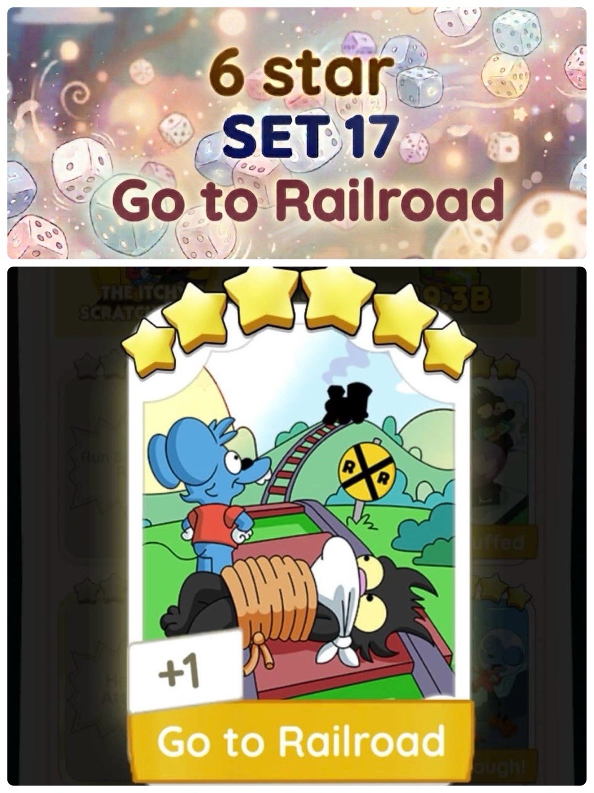 Go to Railroad - 6 Star - Set 17 Monopoly go