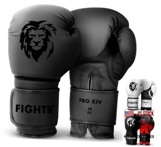 Boxing Gloves for More Stability & Stronger Punches | Punching 12 oz All Black