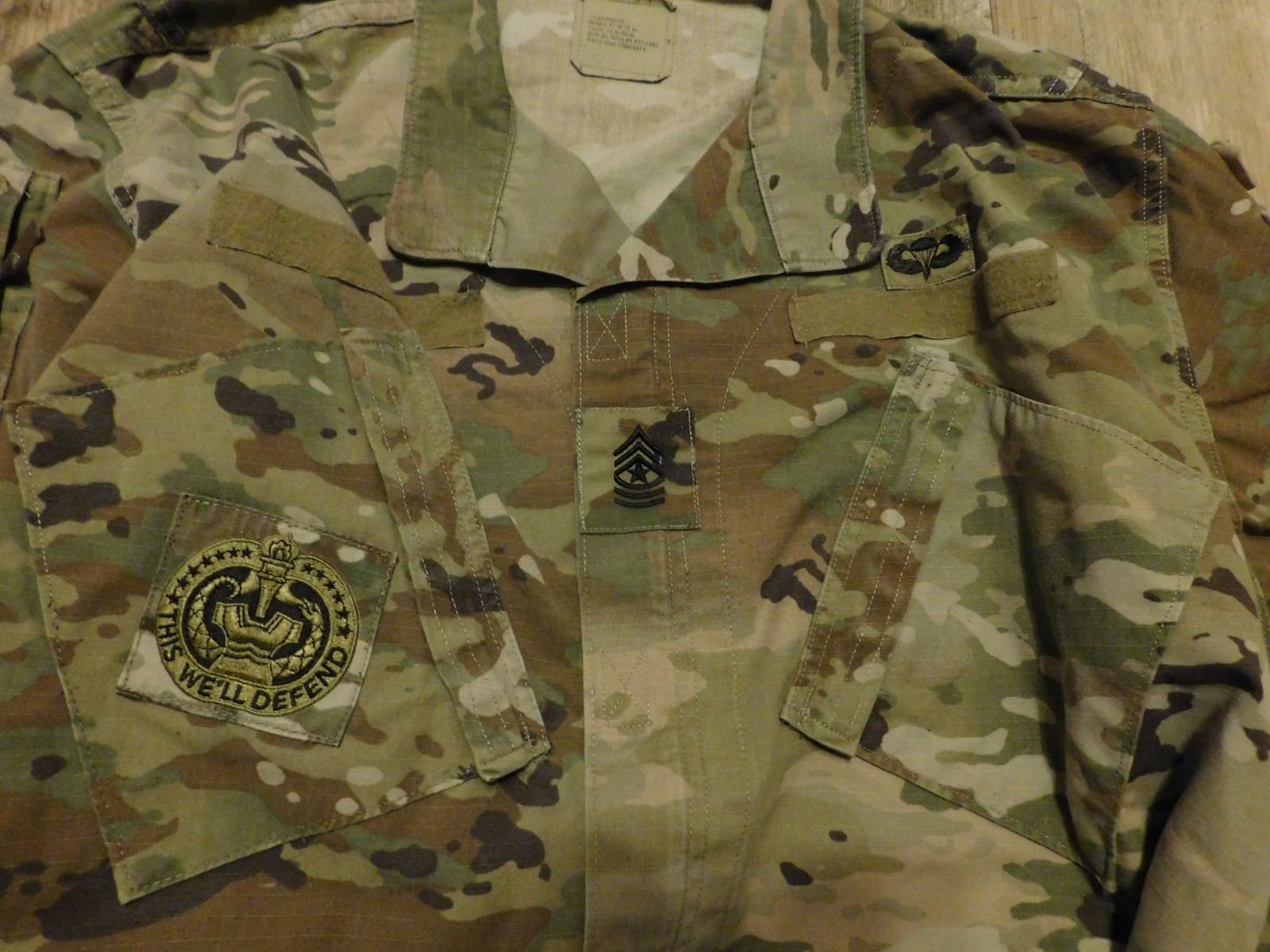 US ARMY OCP COAT SZ LARGE - REGULAR