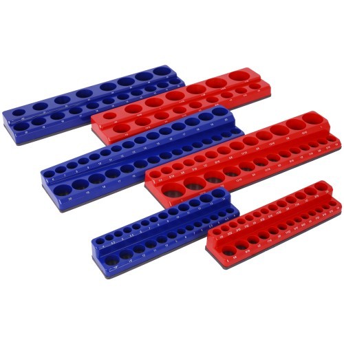 Magnetic Socket Organizer Set 6 PC Socket Holder Kit 1/4'' 3/8'' 1/2''