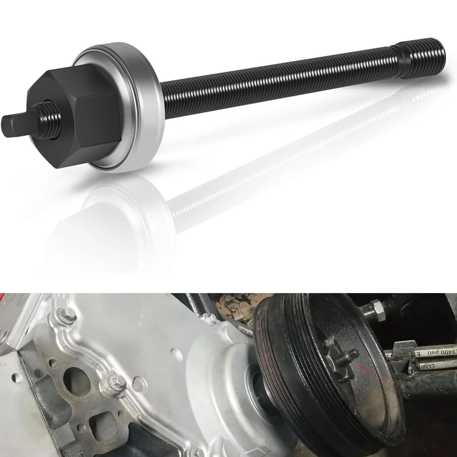 LS Harmonic Balancer Puller Installer Kit M16 x 2.0 For GM LS LT V8 Gen 3 4 5