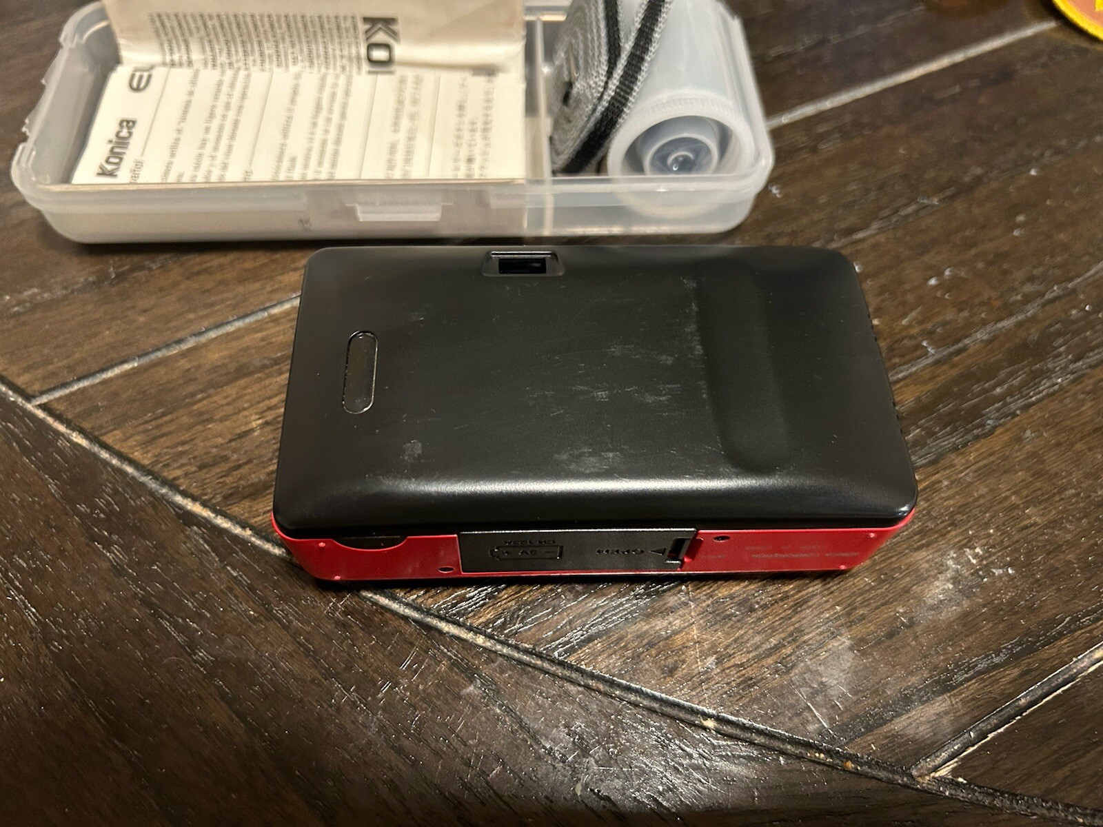 Konica U-Mini 35mm Camera - Red W/ Case RARE