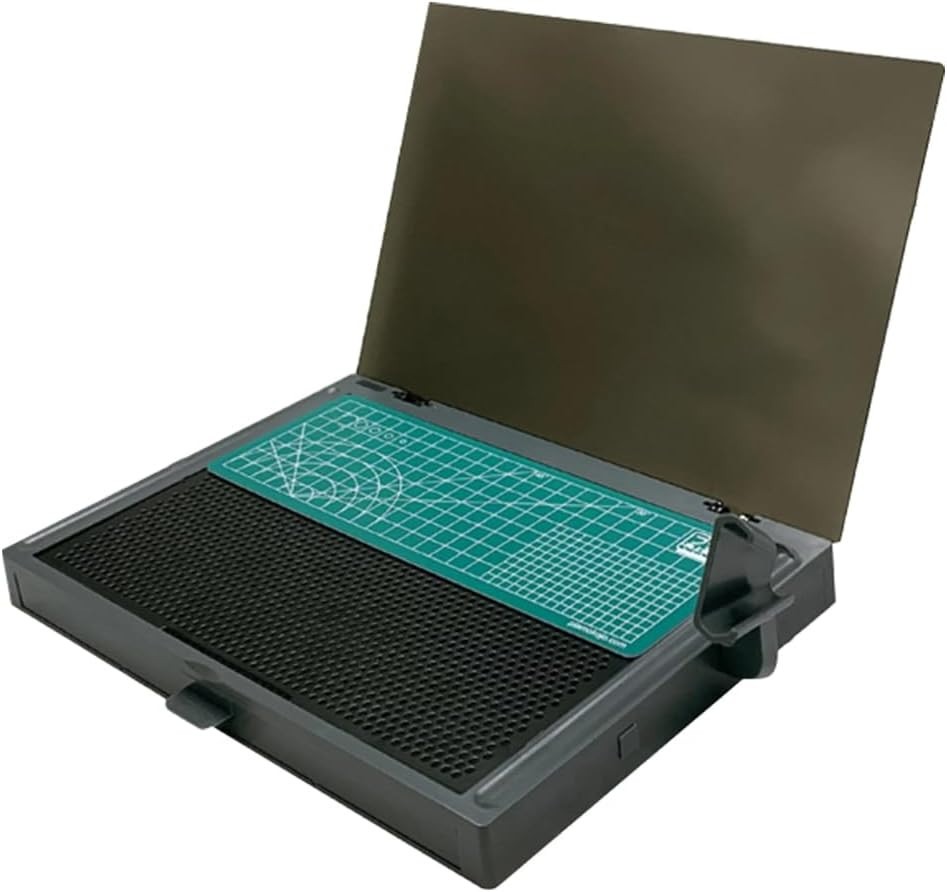 KJ018 Portable Worktable for Model Building with Movable Drawer Cut Mat