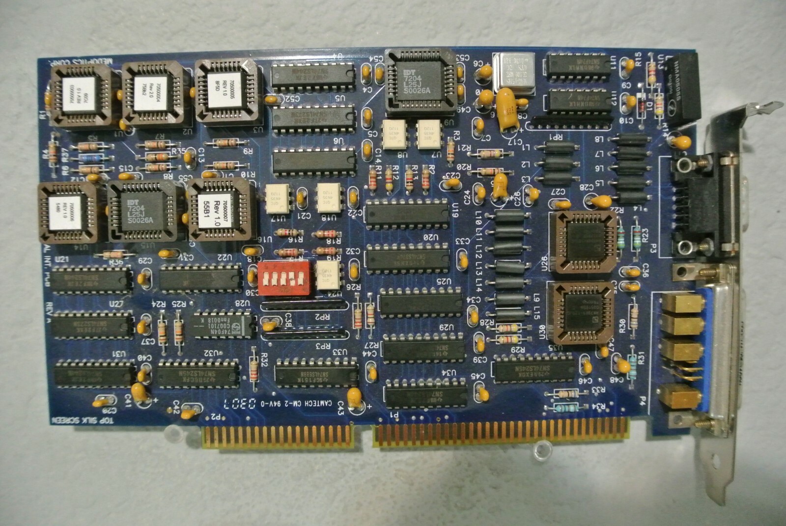 MEDOPTICS TELEDYNE DALSA ISA BOARD SERIAL/POSITRONIC AT SERIAL INT. PCB REV A
