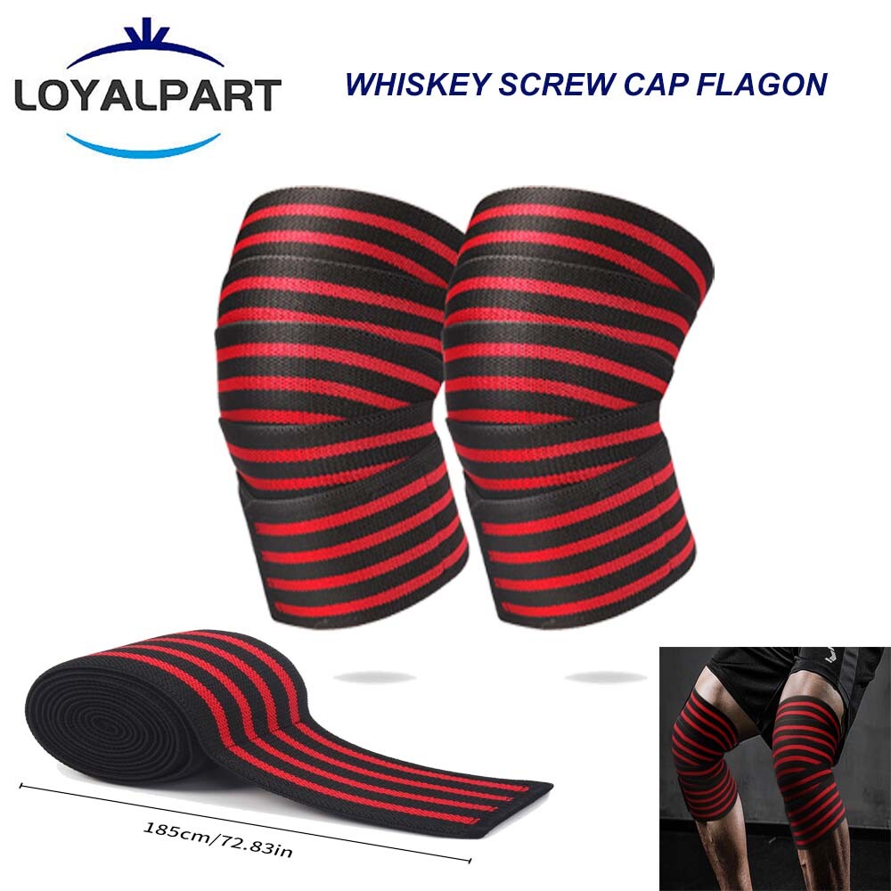 72" Sports Knee Wraps for Cross Training WODs Gym Workouts Weightlifting Fitness