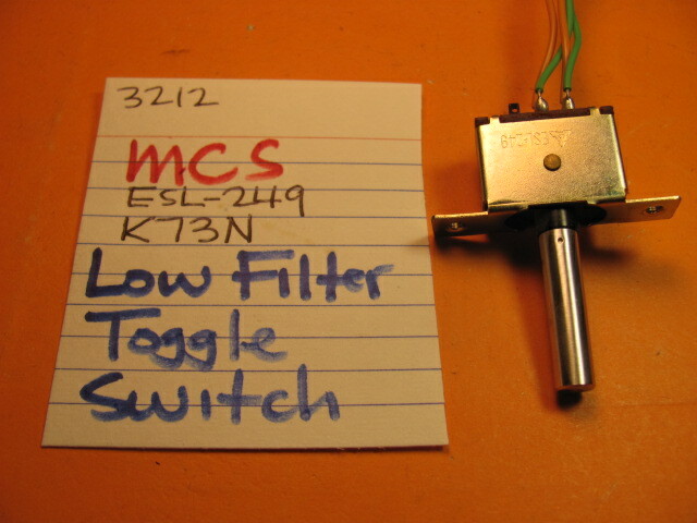 📈MCS ESL-249 K73N LOW FILTER TOGGLE SWITCH 3212 STEREO RECEIVER