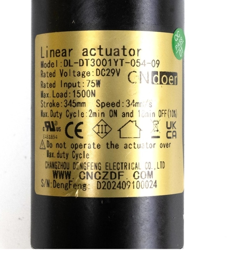 Motor Replacement Model: DL-DT3001YT-054-09 Linear Actuator for Recliners & more