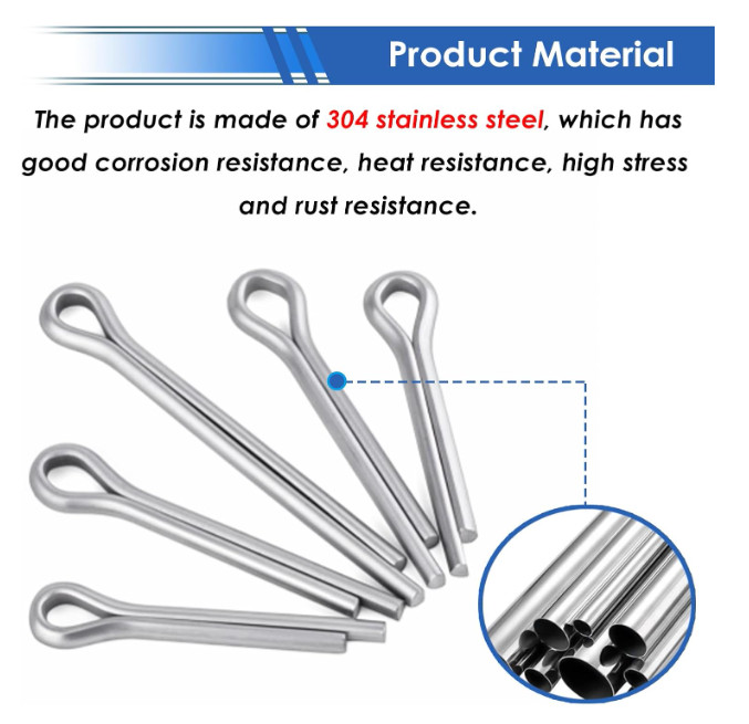 T.K.Excellent Cotter Pin Assortment Kit Set - 230 Pcs
