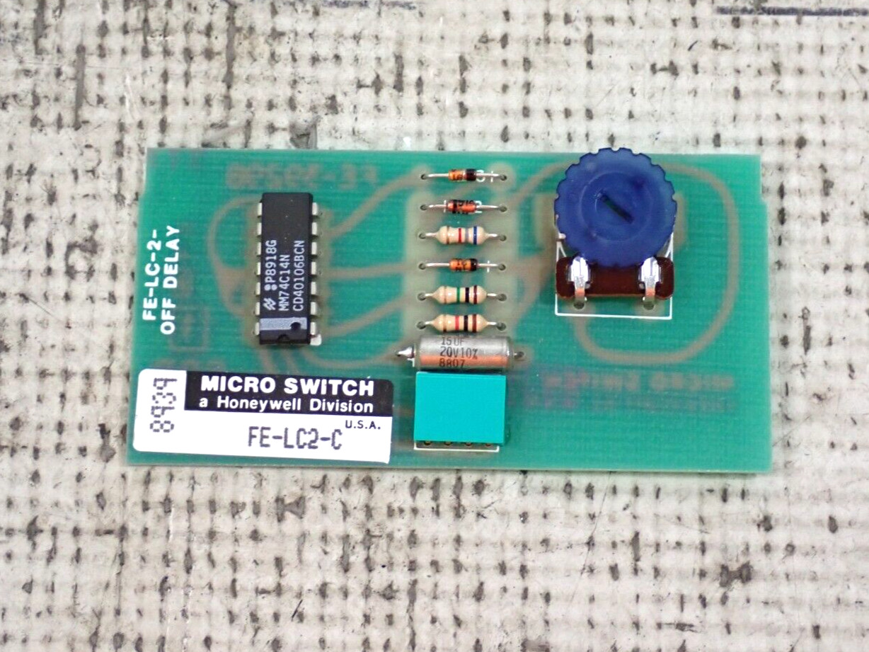 New Micro Switch Honeywell FE-LC2-C Off Delay Micro Switch Logic Card FELC2C