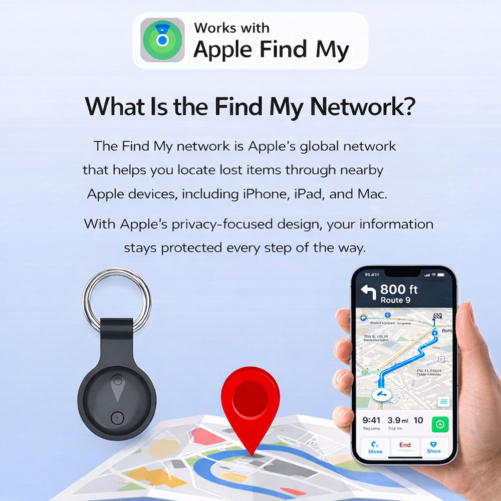 GPS Tracker for Vehicles Magnetic Car Tracking Device Mini Hidden for iPhone/IOS