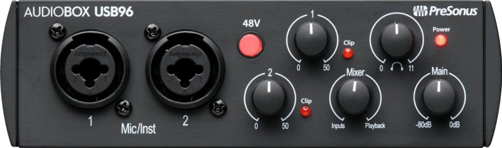 USB Audio Interface 2-Channel Recording Software Studio One Ableton Compatible