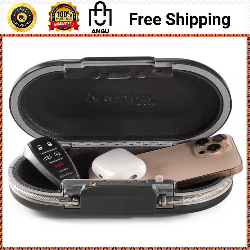Master Lock 5900D Portable Combination Safe Black Resettable Security Box