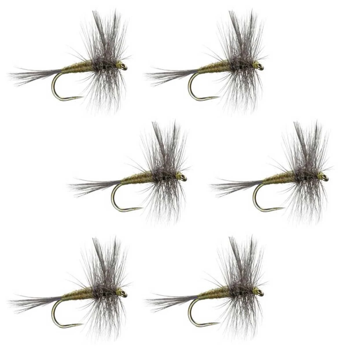 Barbless Blue Winged Olive BWO Trout Dry Fly Fishing Flies - Flies Size 16