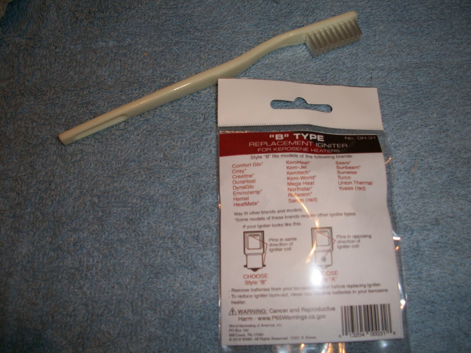 KEROWORLD KEROSENE HEATER IGNITER TYPE "B" DH-31 *FREE WICK CLEANING BRUSH/GUIDE