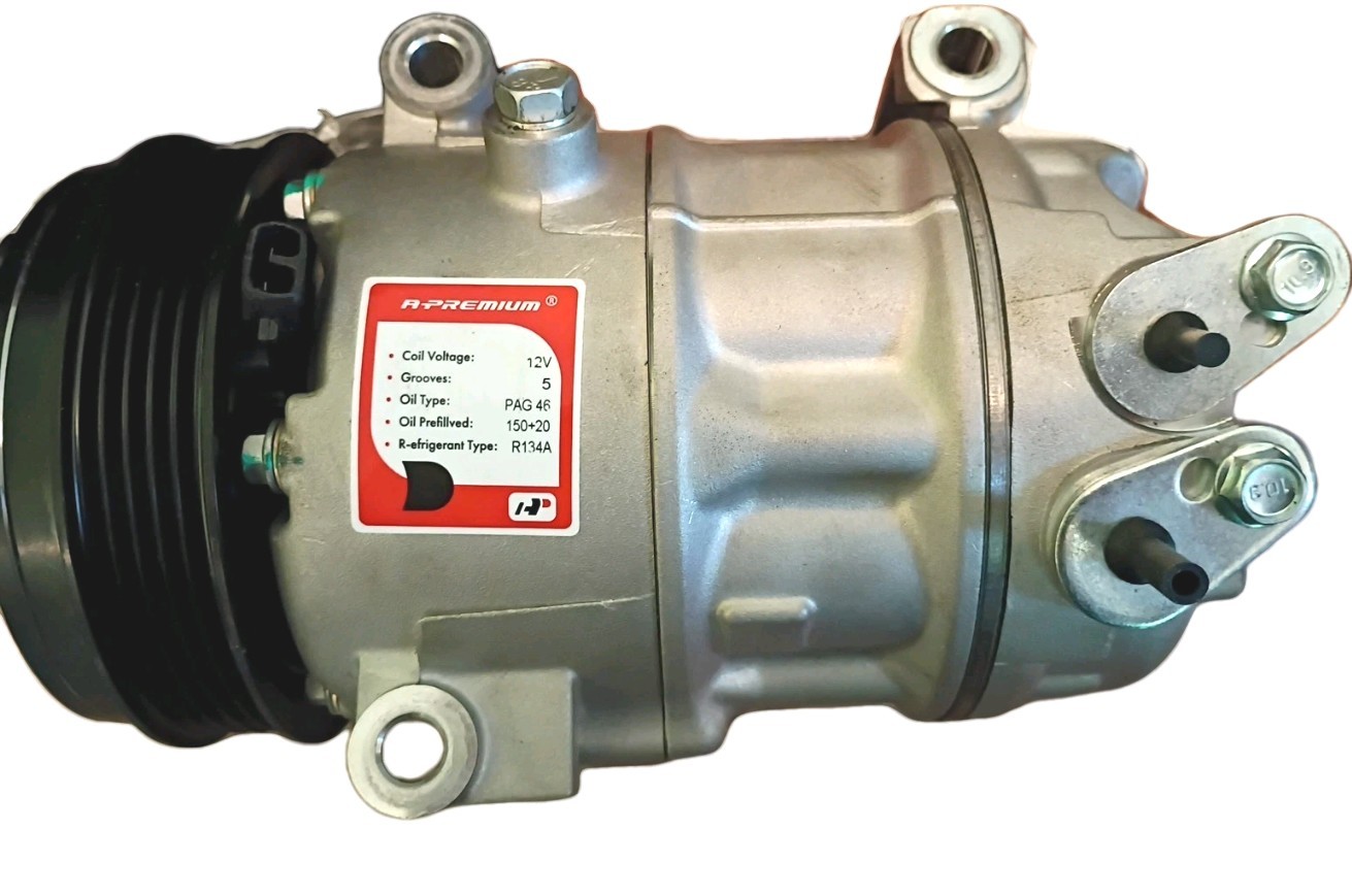 APremium A/C Compressor with Clutch CO-11531C ACC11531-C2 – 5-Groove Pulley 12V