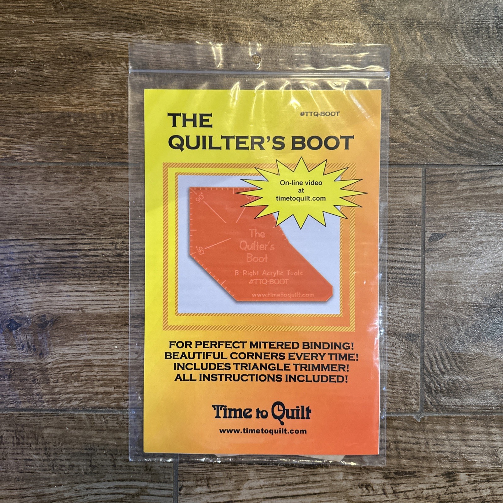 Time To Quilt Lot Quilter's Boot & Triangle Genie Quilting Tools