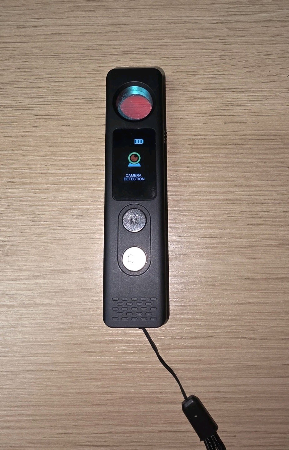 Hidden Camera Detector Bug Finder Anti-Spy RF GPS Tracker 5-Level Black