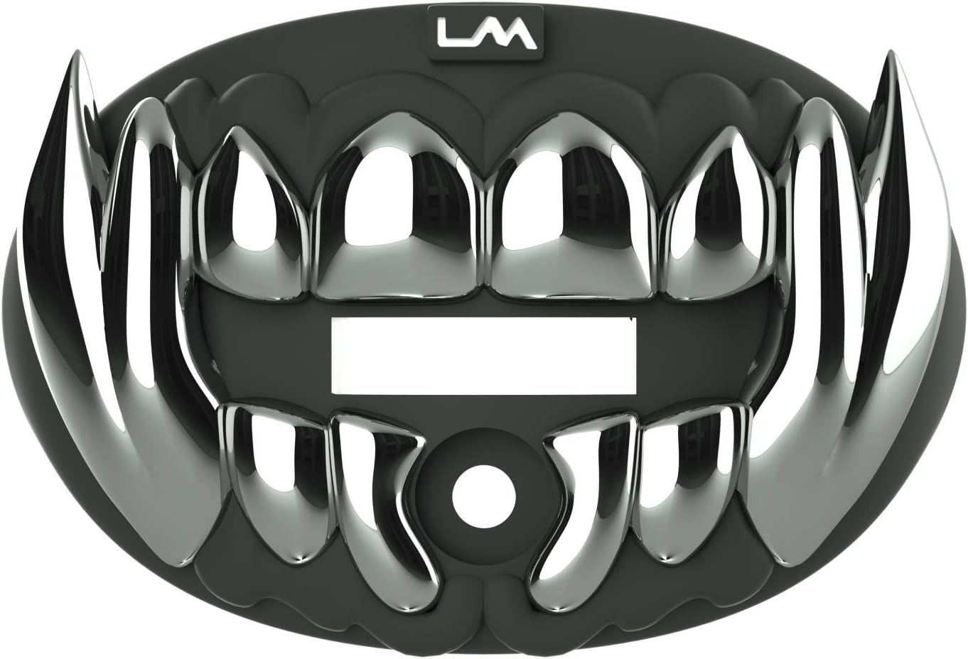 Loudmouth Football Mouth Guard - 3D Chrome Beast Football Mouthpiece, Fits Adult