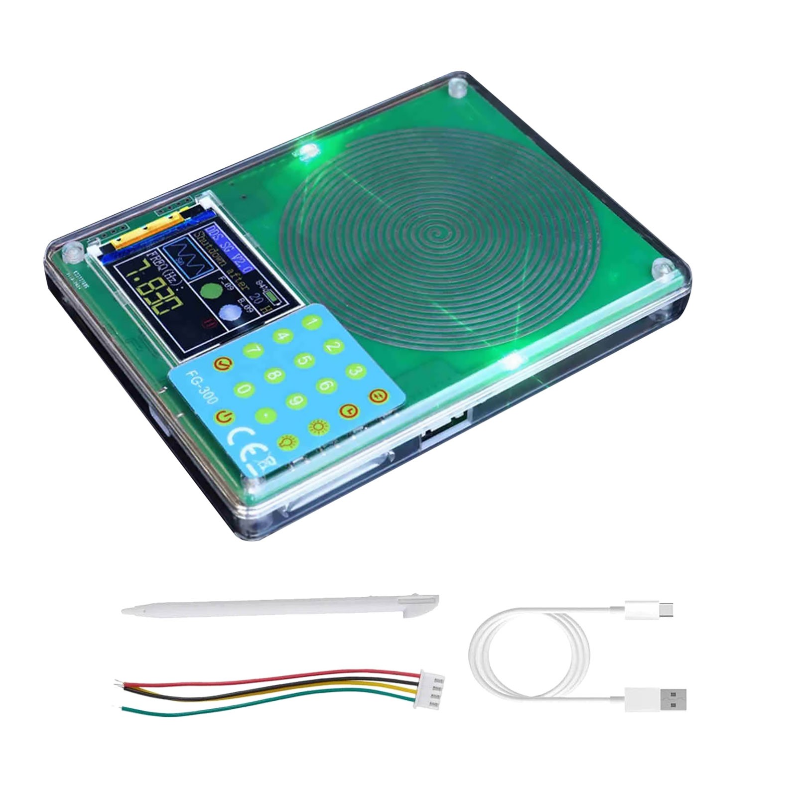 Frequency Generator with 13 Waveforms Including Sine Square Sawtooth and ECG