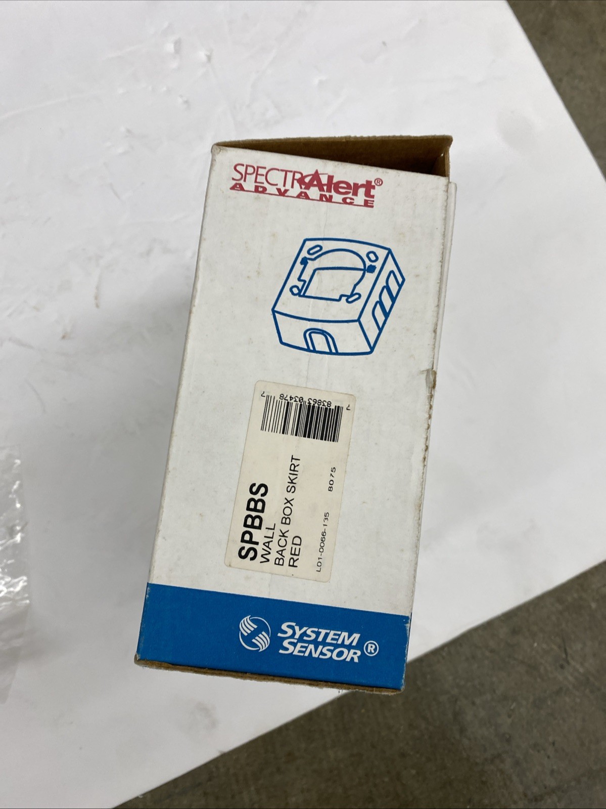 SpectrAlert Advance System Sensor - SPBBS Wall Back Box Skirt - Red New