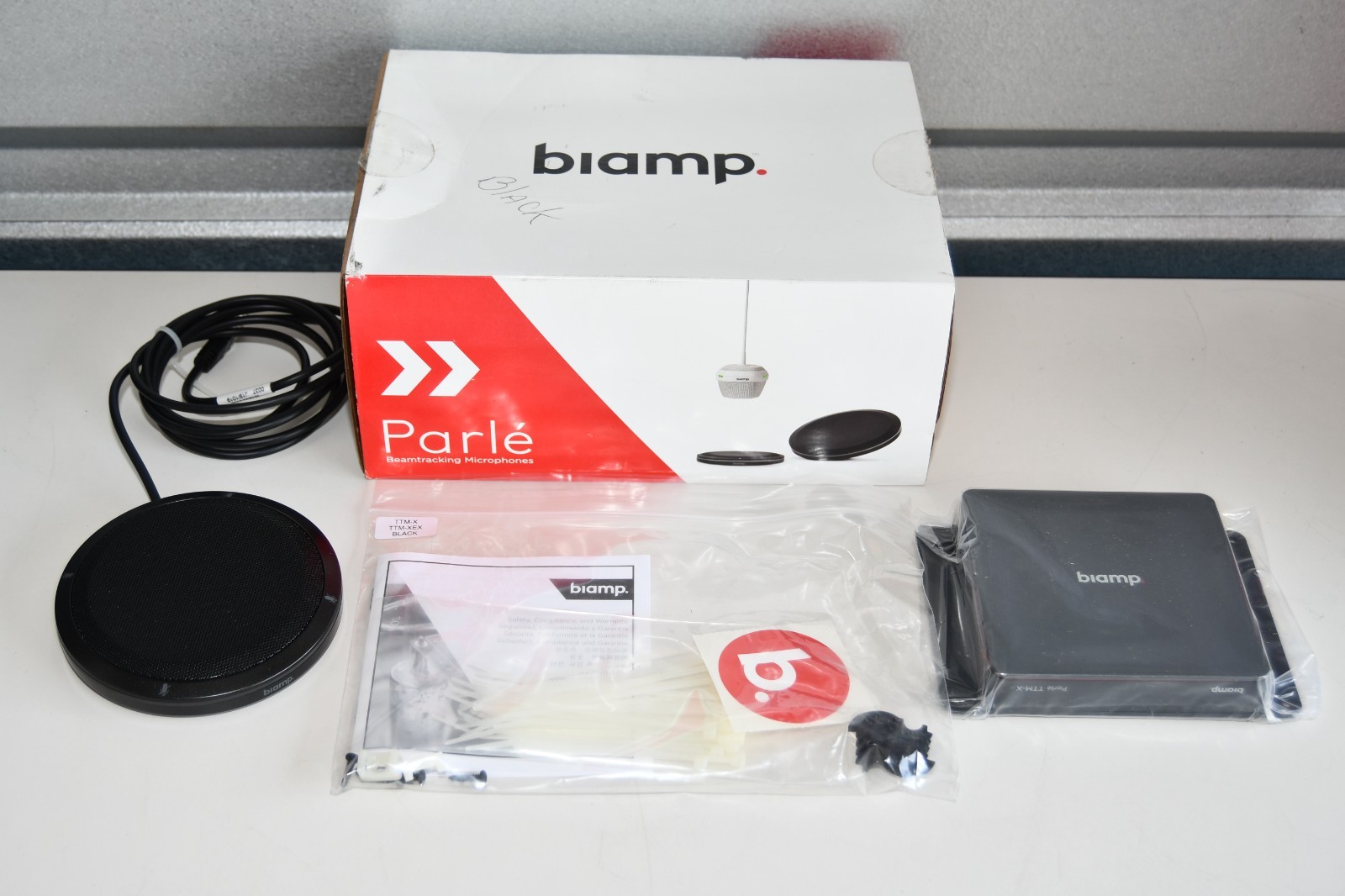 ^ Biamp TTM-X Black Microphone #X7347