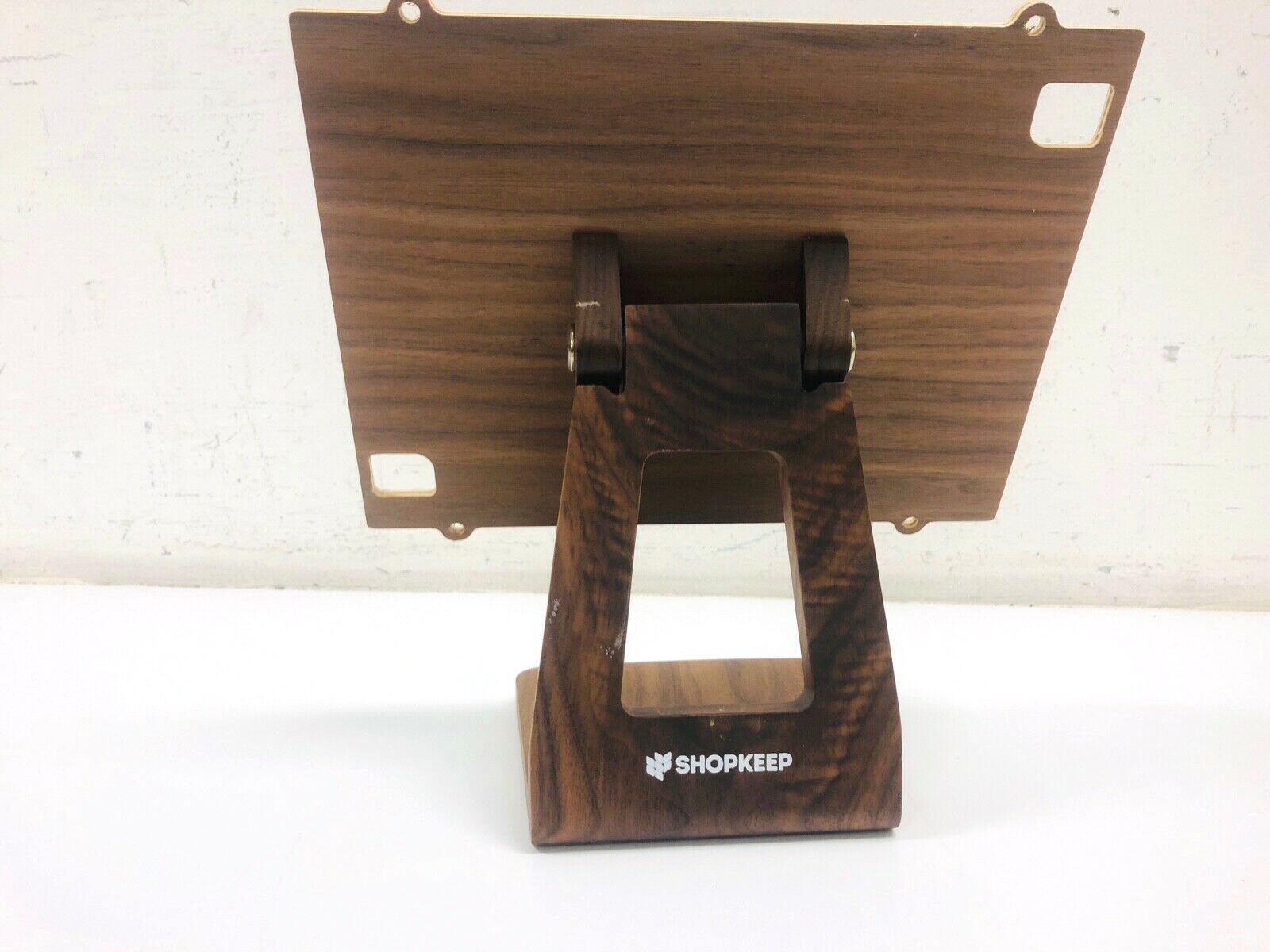 Freeform Made Wooden iPad Stand American Walnut for Shopkeep *MISSING SCREWS**