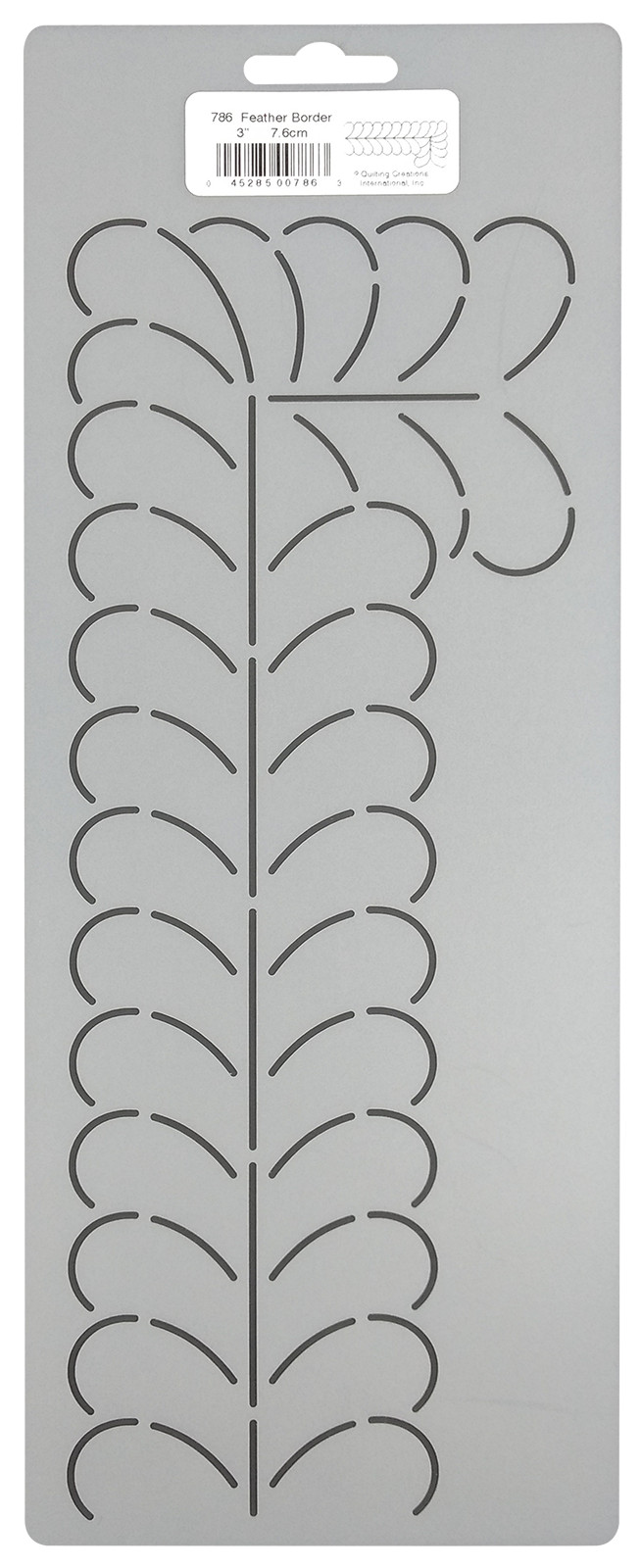 Feather Quilting Stencils 3" Feathered Border Quilt Patterns Quilters Template
