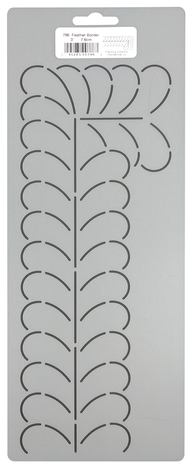 Feather Quilting Stencils 3" Feathered Border Quilt Patterns Quilters Template