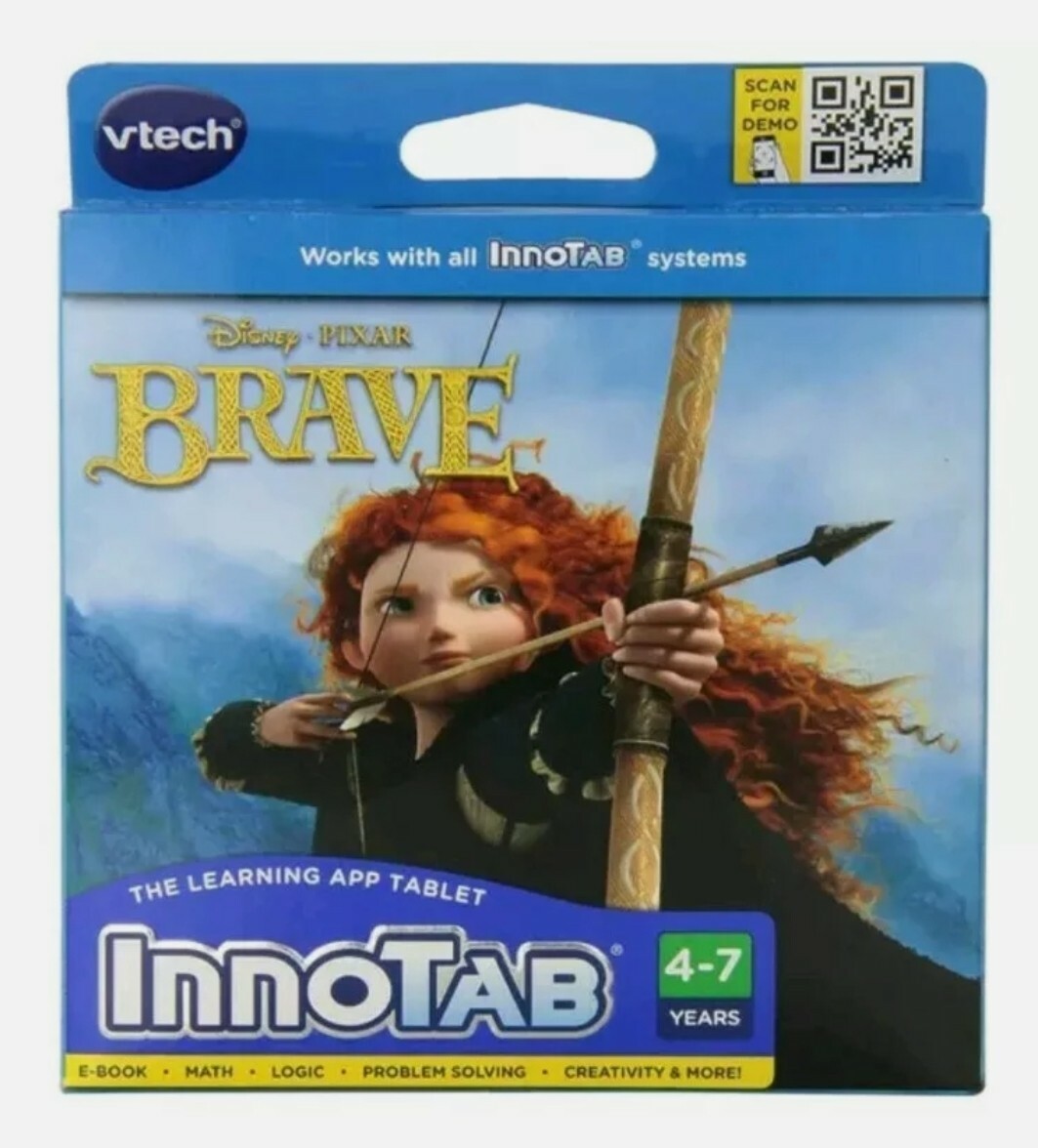 VTech InnoTab Software Disney Pixar Brave Math Cartridge Ages 4-7 Learning Game