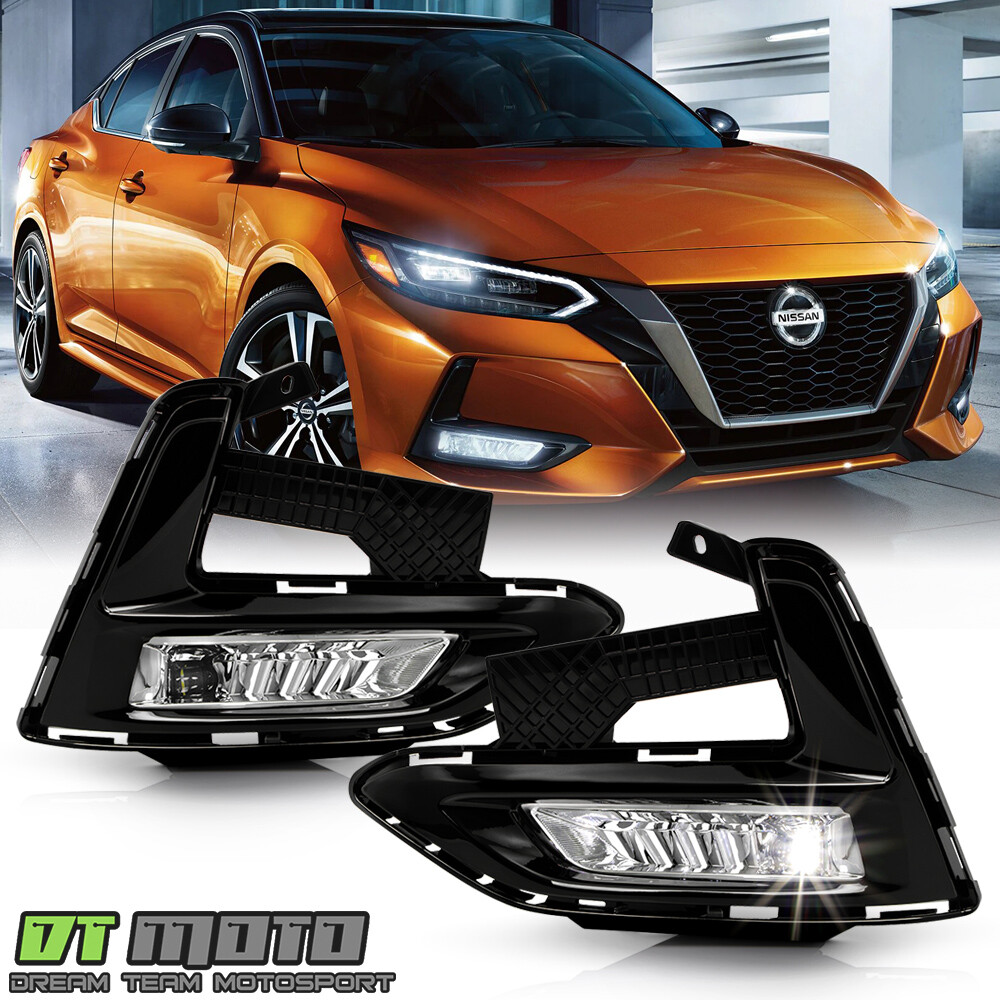 For 2020-2022 Nissan Sentra LED Bumper Fog Lights Driving Lamps w/ Switch Pair